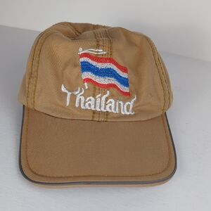 VINTAGE Thiland Baseball Cap Dad Hat Tan